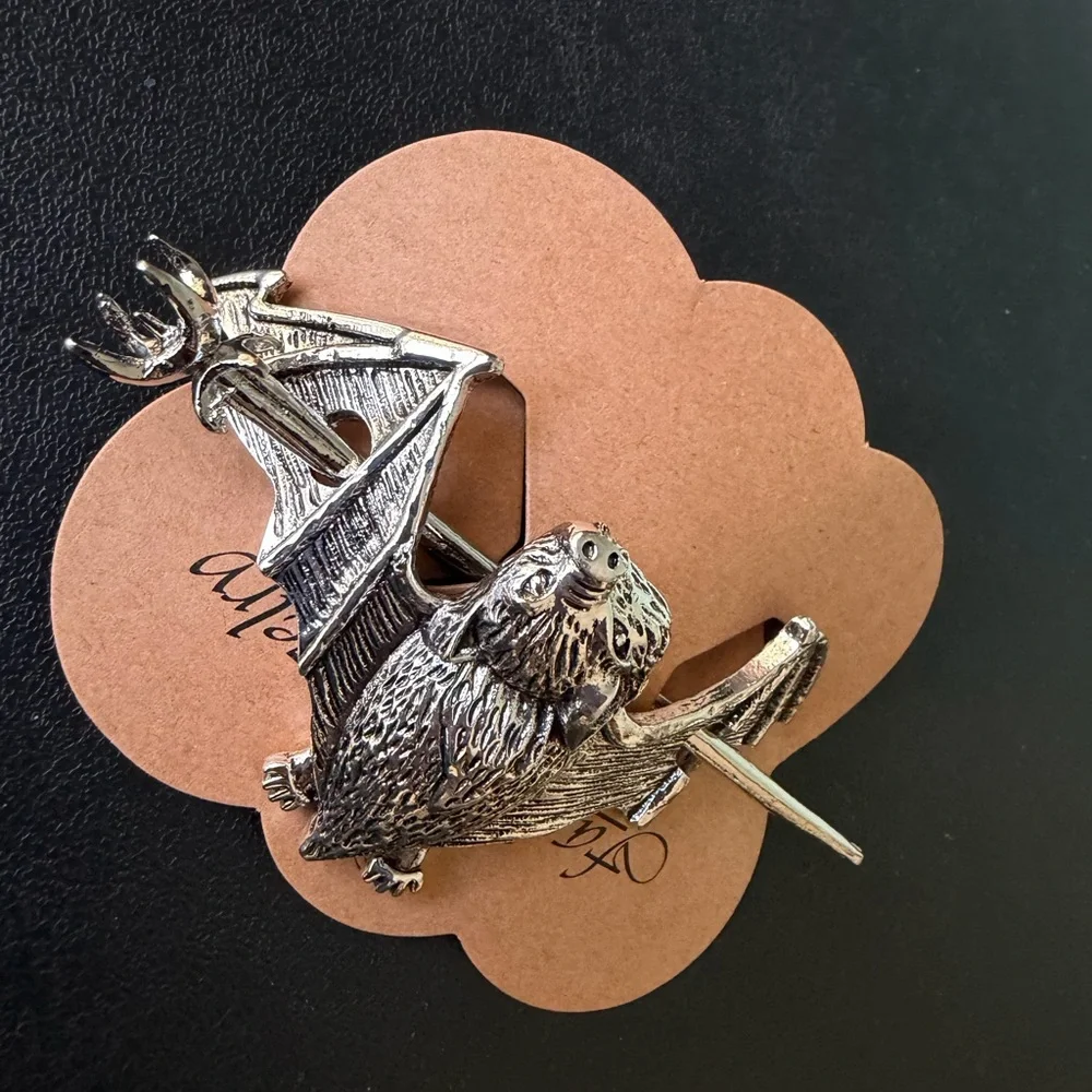 Silver Bat hair jewelry